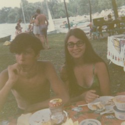 1971, Middle Straits Lake, Leon Grobaski & Kathy Foley