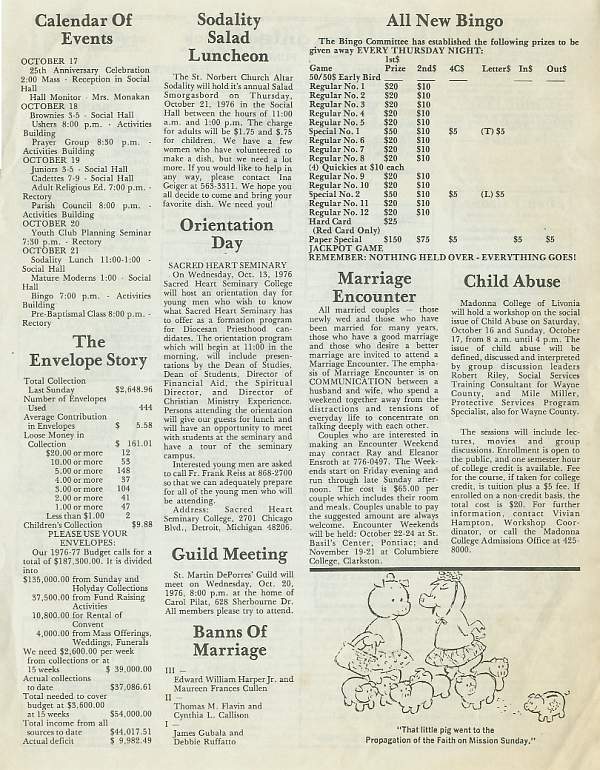 St. Norbert Messenger, October 17, 1976 p.3