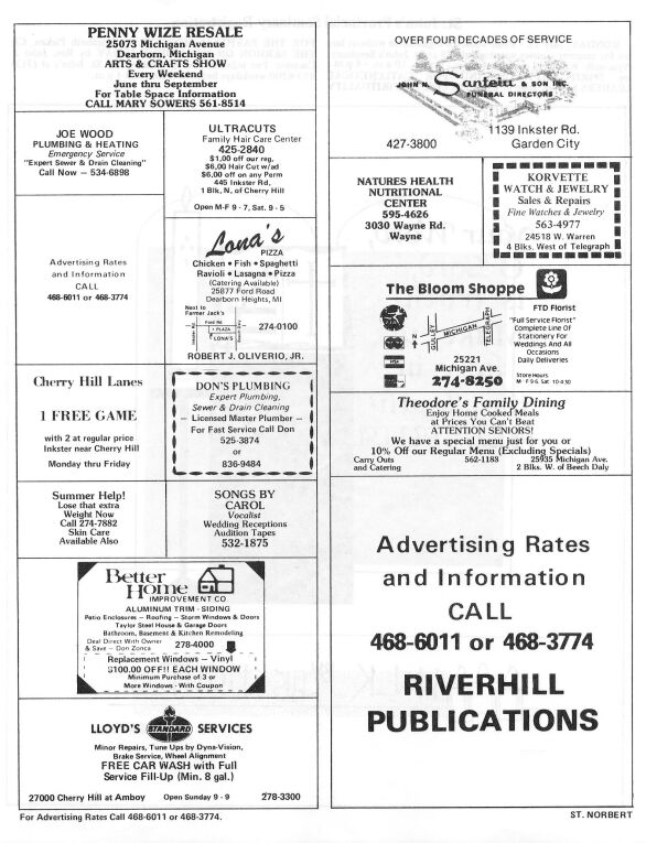 The St. Norbert Messenger Sunday, June 30, 1985