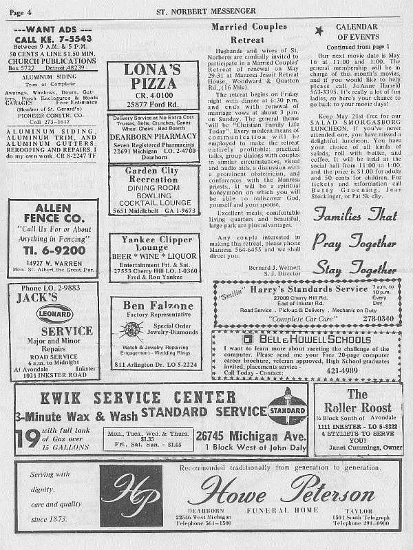 messenger Sunday, May 10, 1970 p4