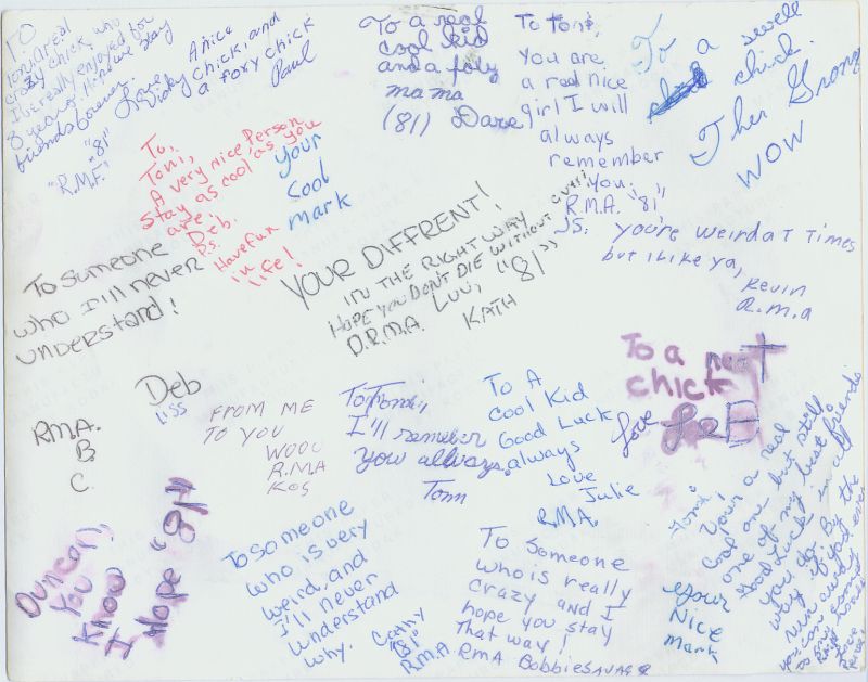 St. Norbert Class 1976-1977 autographs