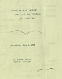 Graduation Program, Cover