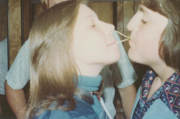 Bobbie Savage's party.  Cathy & Tom