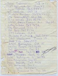 phone & address list