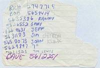 phone list
