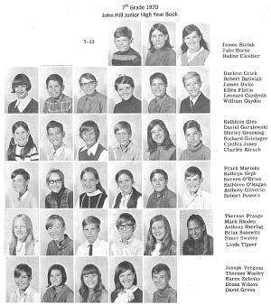 Class Picture 1970 7th Grade