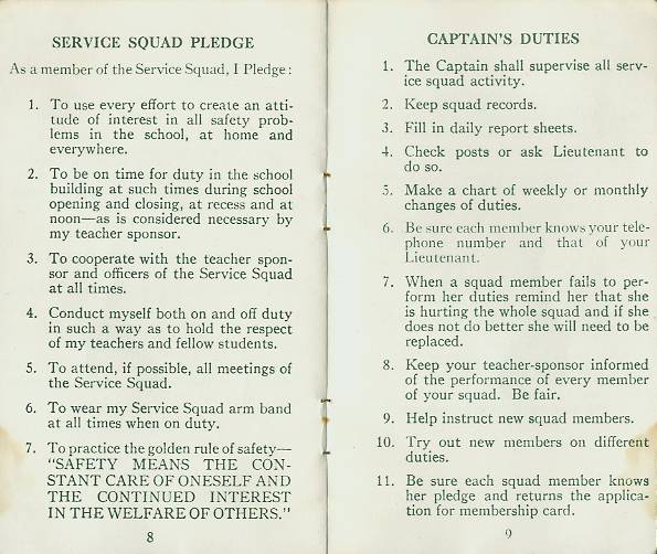 service squad book p 8 - 9