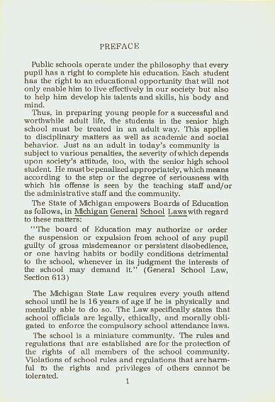 Cherry Hill High School Student Handbook p.1