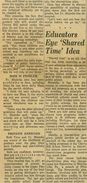 Shared Time article