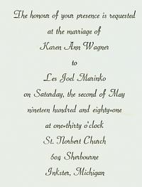invitation