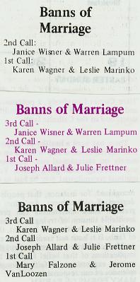 weding bans