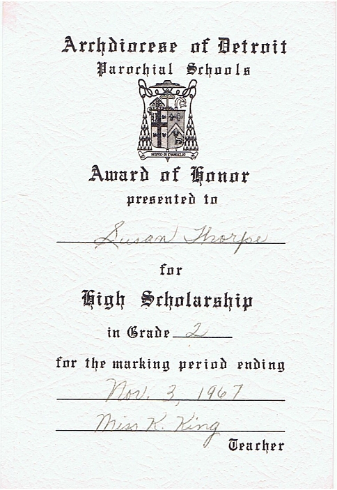 1967 Honor Roll, Grade 2