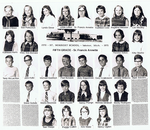 1971 Grade 5 Class Picture