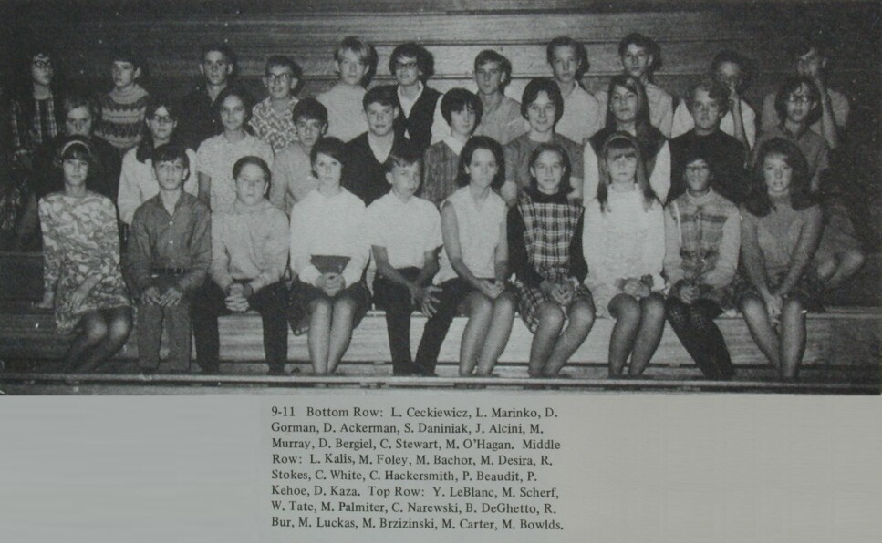 Sophomores in 1969, morning class